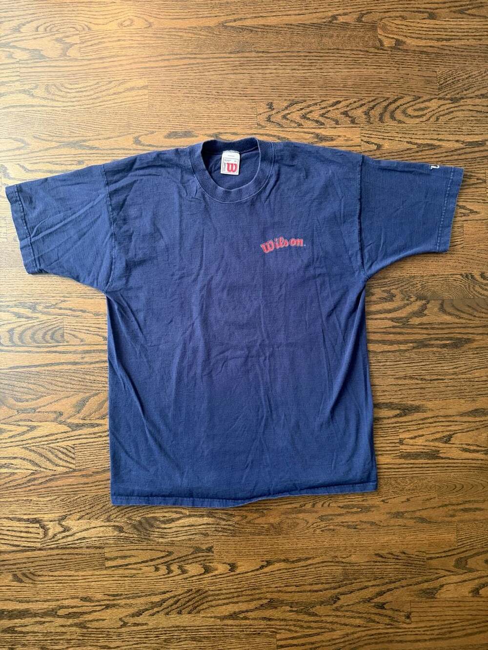 Vintage Wilson Athletic Wear Blue Cotton T-Shirt XL Made in USA